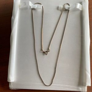 Gold Tone Box Chain Approximately 26”